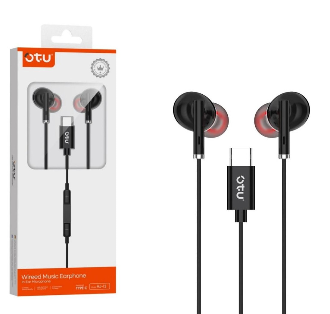 HEADPHONES & MIC OTU HJ-13-C WIRED HEADSET IN-EAR - A. Ally & Sons