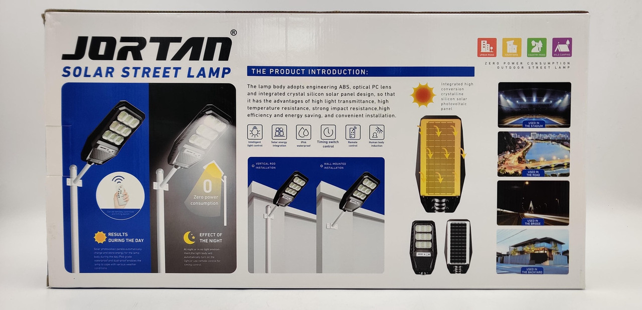 LIGHT SOLAR STREET LED 300W JORTAN JT-FYGK-300W NO POLE - A