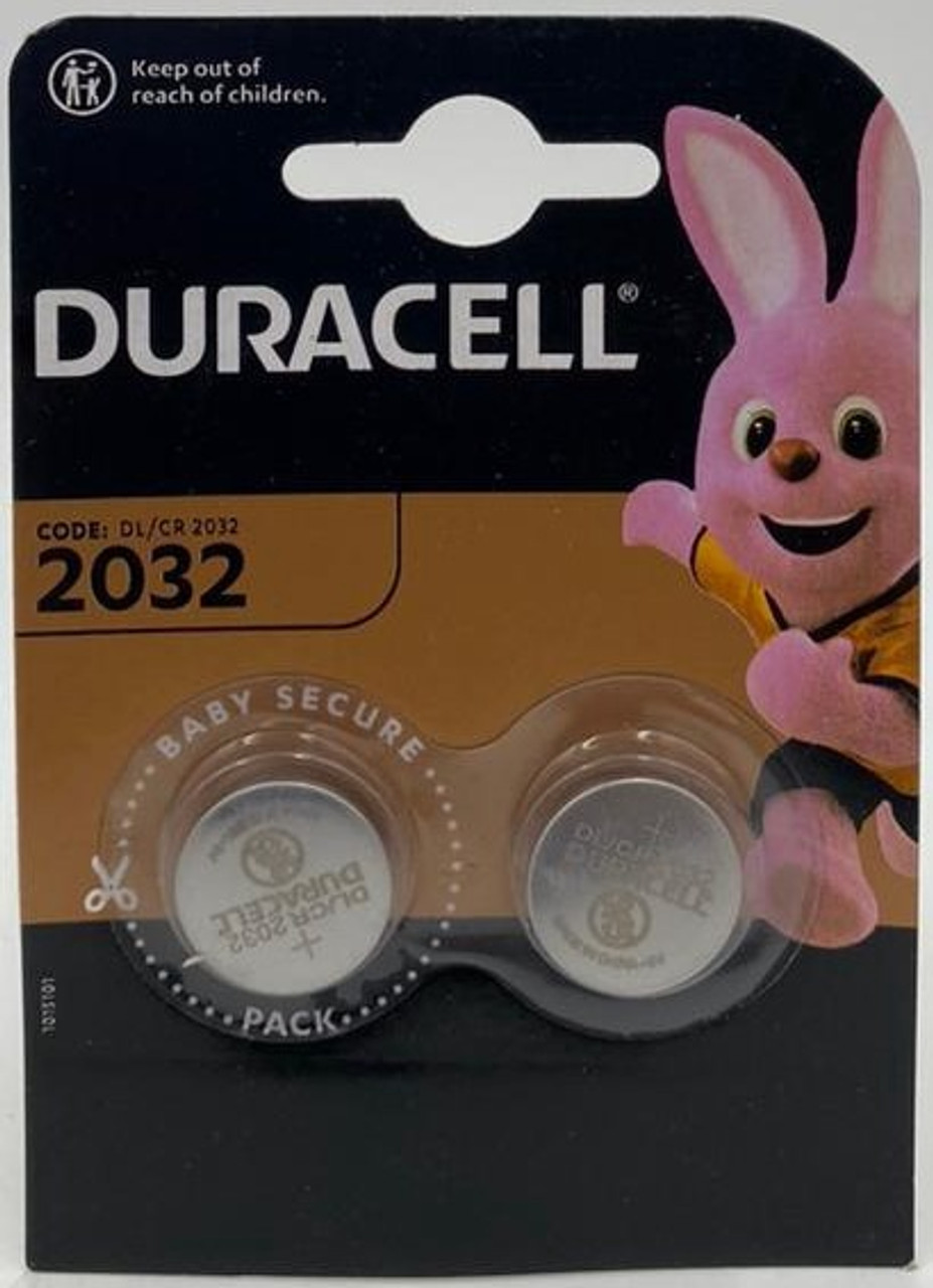 BATTERY LITHIUM COIN CR2032 DURACELL DL/CR2032 2PCS PACK - A. Ally & Sons