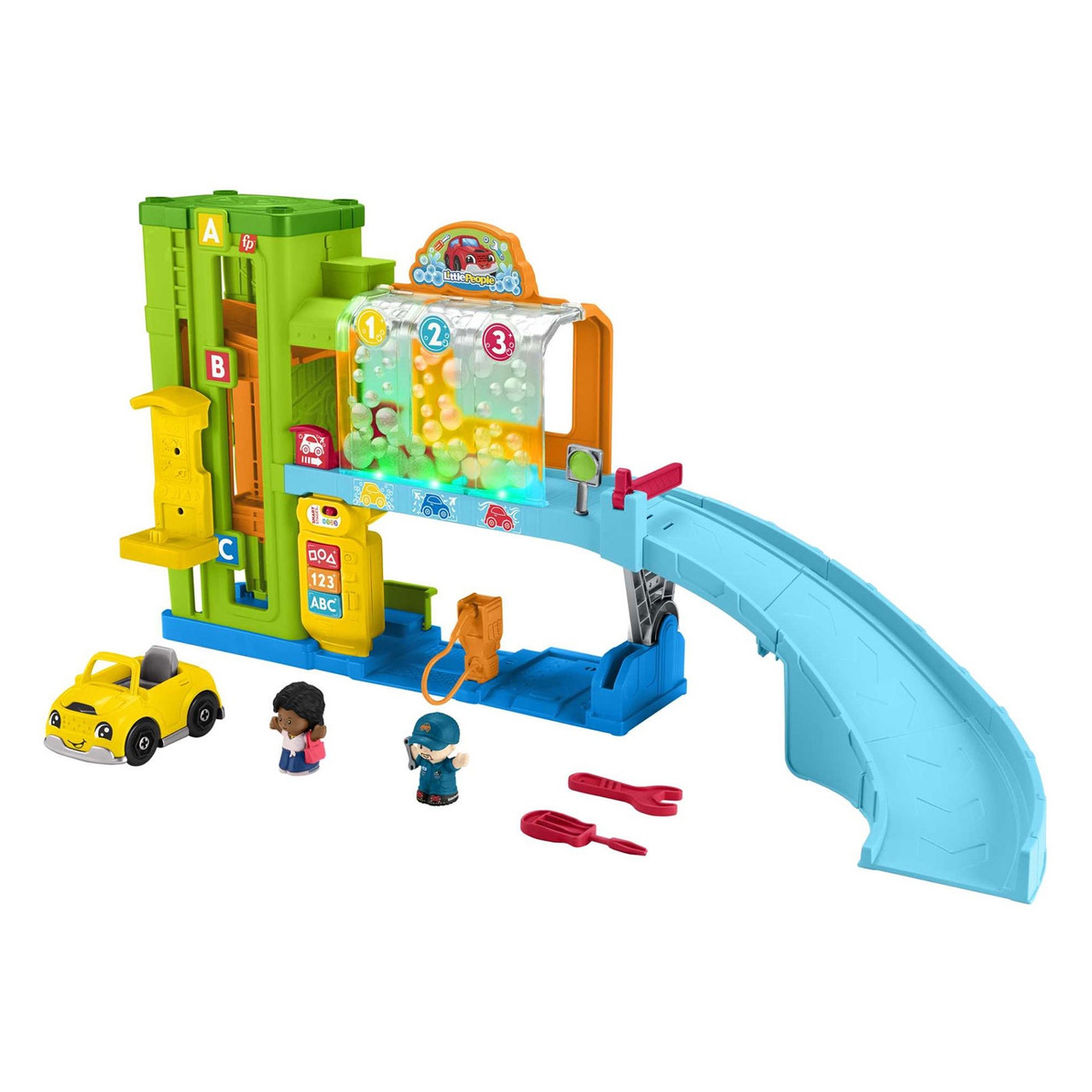 ☆ Creative Garage ∞　　　　　　　　【1点物/購入点数付き】 Toy Fisher Price Little People Garage Playset - A. Ally & Sons
