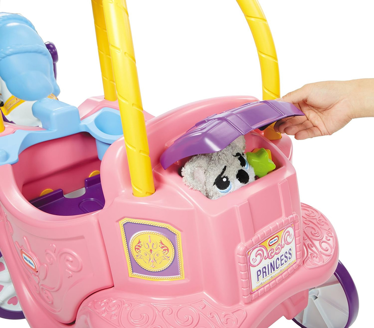 Princess TOY RIDE ON LITTLE TIKES PRINCESS HORSE & CARRIAGE XCL642326M8 - A