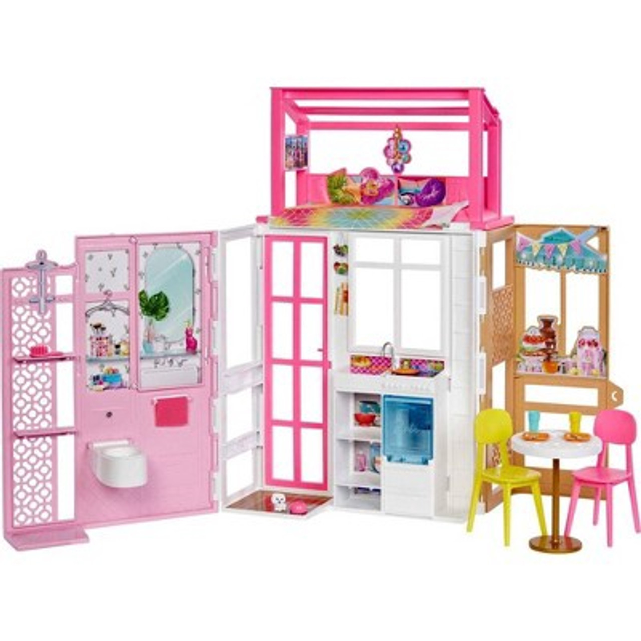 Mattel Barbie Pink Clear Doors Clothing Accessories Storage Doll Trave –  Warehouse Toys