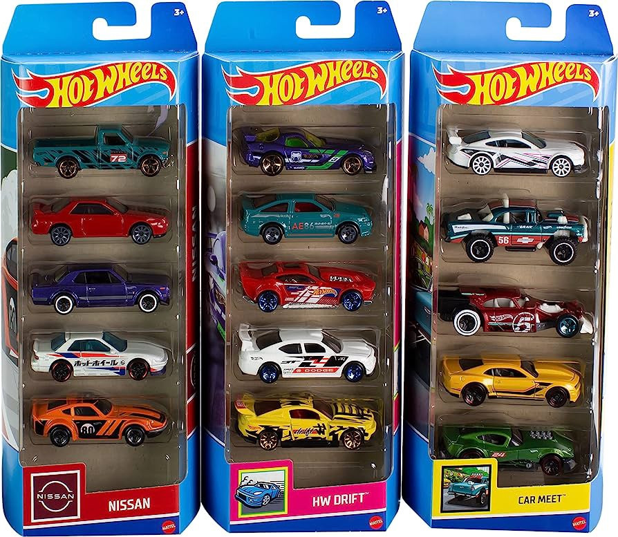 Toy Hot Wheels 5-Car Pack Assorted Ally Sons