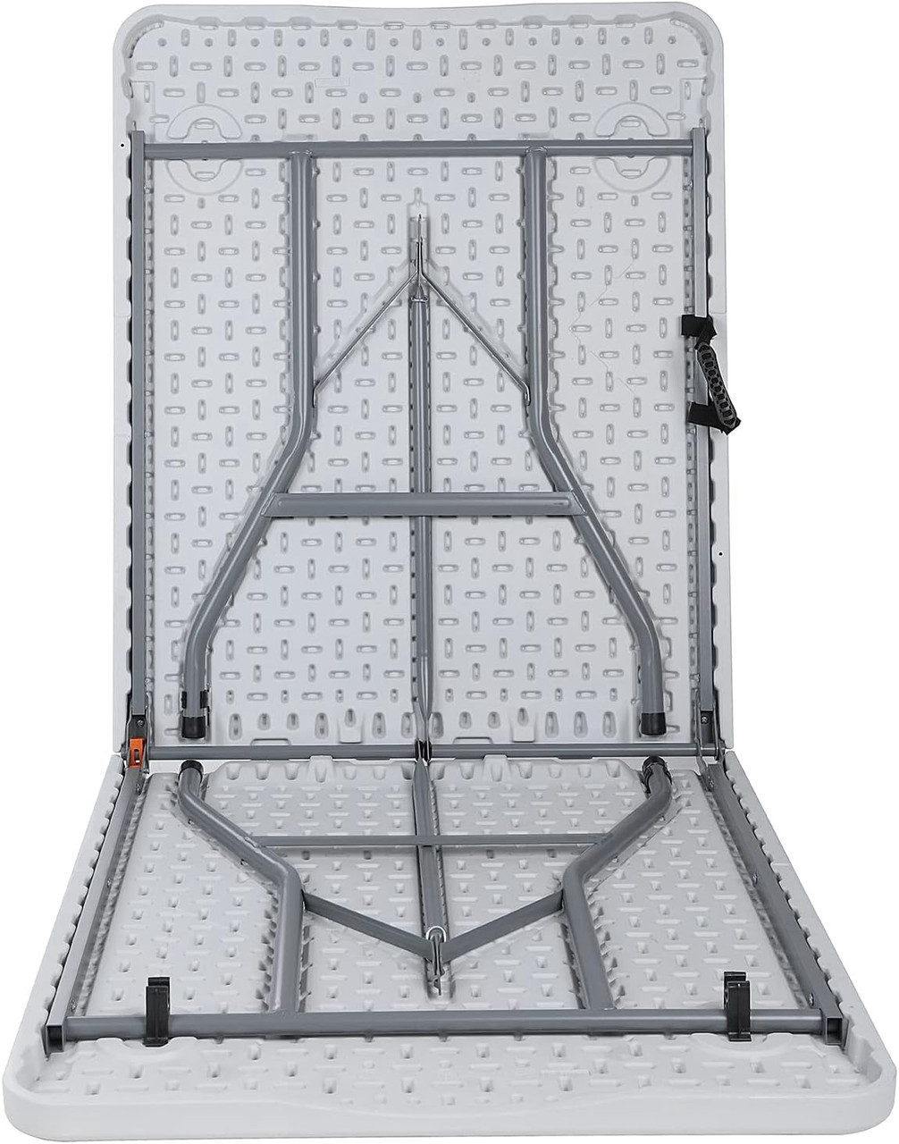 TABLE FOLDING PLASTIC WHITE AC-Z180 6FT 2 HALF RECTANGLE 71