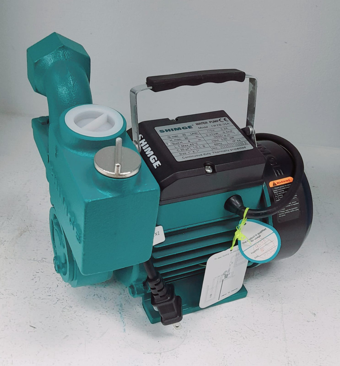 WATER PUMP SHIMGE 1WZB-35A 115V 0.5HP - A. Ally & Sons