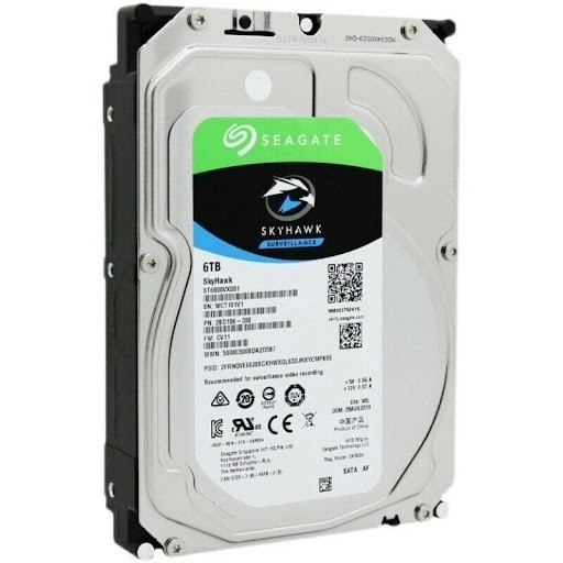 COMPUTER HARD DRIVE SATA 6TB SEAGATE SKYHAWK SURVEILLANCE ST6000VX