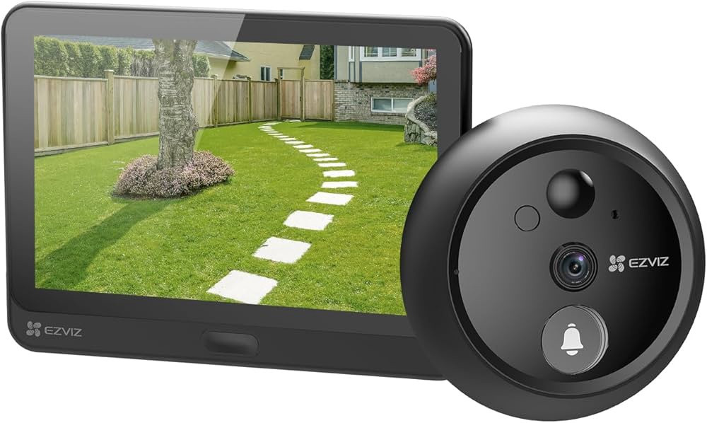 EZVIZ HP4 無線ドアスコープカメラ SECURITY CAMERA SMART WIFI EZVIZ CS-HP4-R100-6E2WPFBS PEEPHOLE
