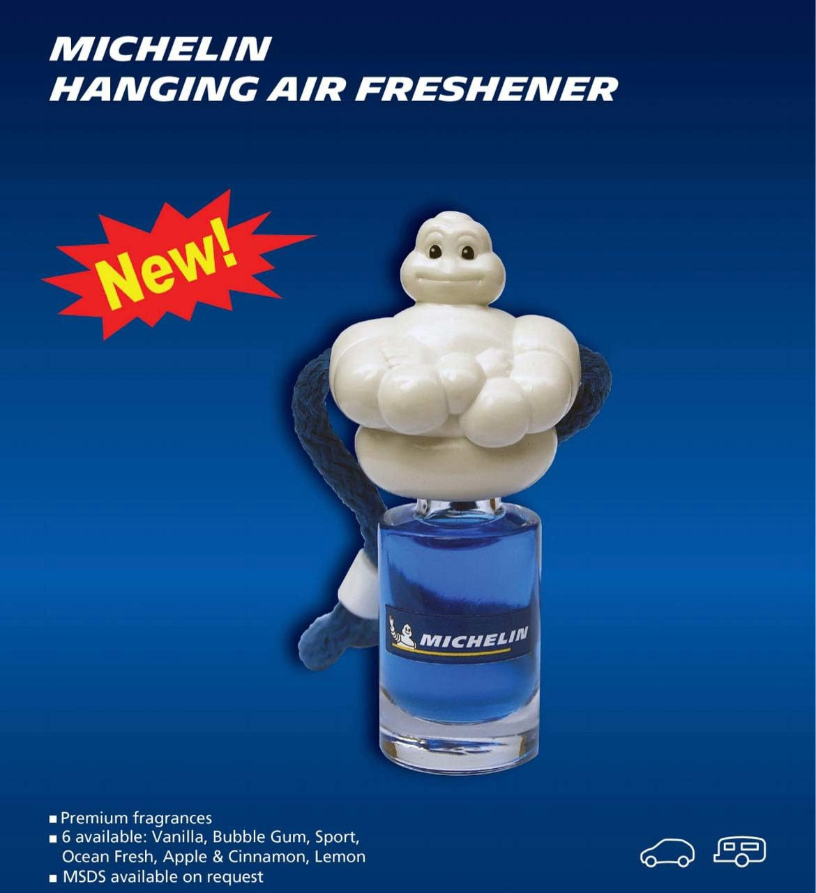 CAR AIR FRESHENER MICHELIN BUBBLE GUM BOTTLE 5ML 31807 - A. Ally
