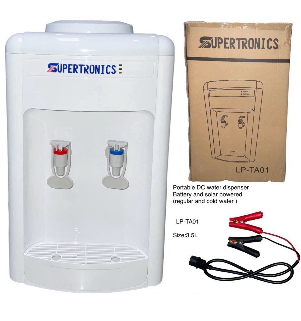 Supertronics WATER DISPENSER SUPERTRONICS LP-TA01 TABLE MODEL SOLAR DC - A. Ally & Sons
