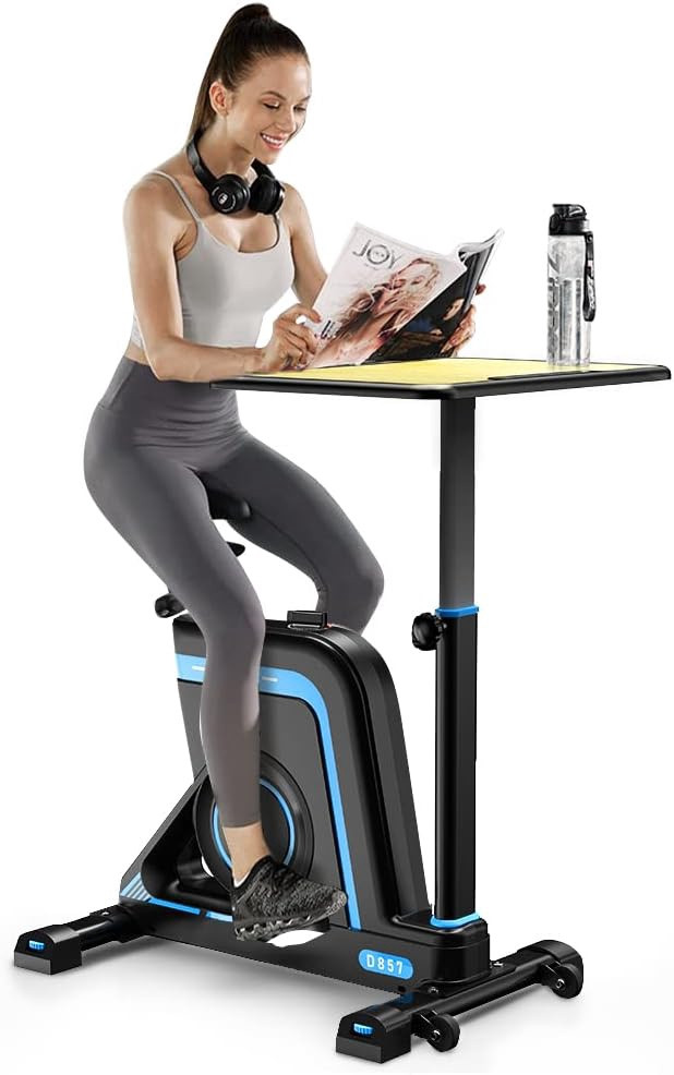 EXERCISE BIKE D857 WITH TABLE DESK Ally Sons - Main Image