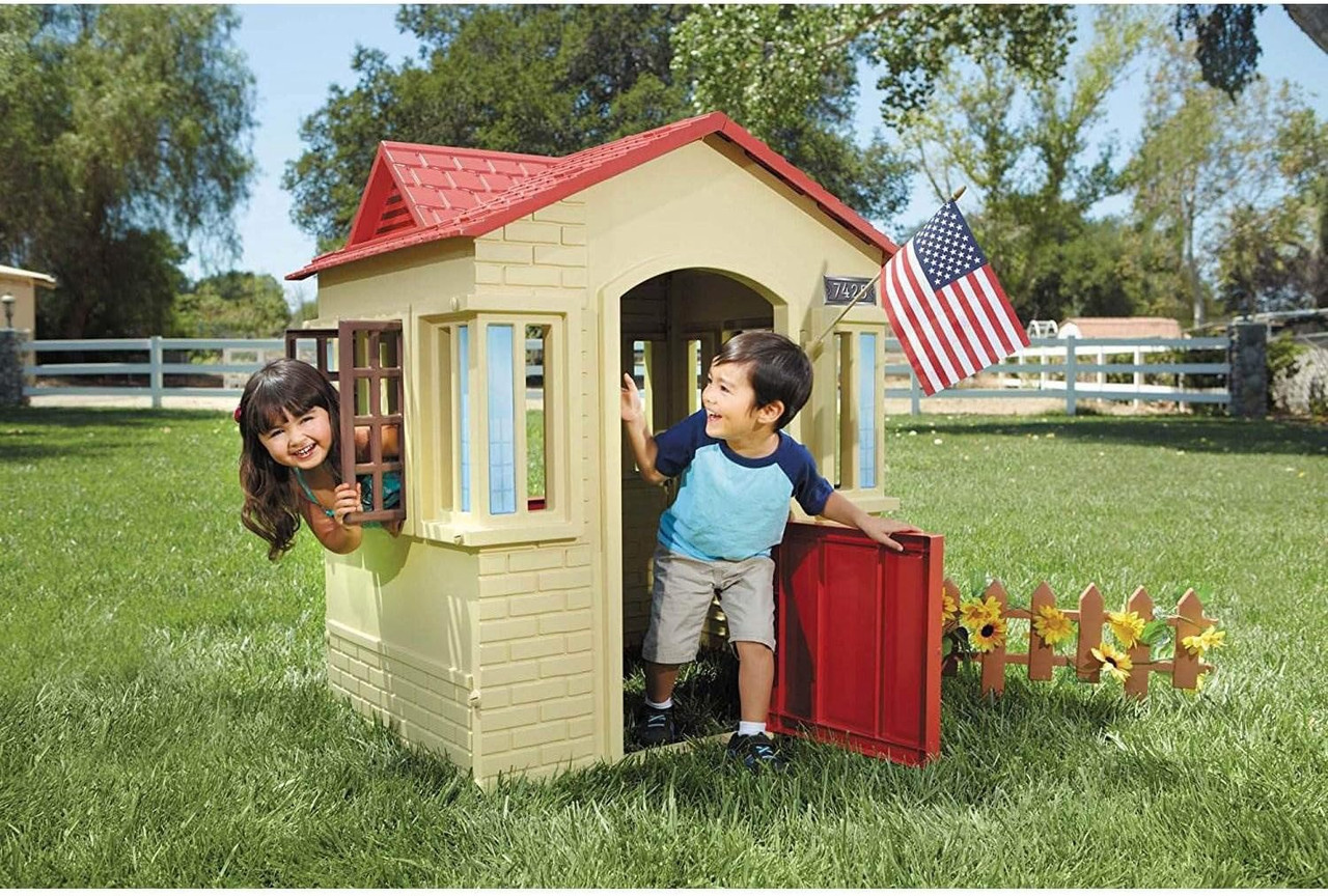 Playhouse little tikes Red Beige Cape Cottage 4FT XCL653568M-1 A