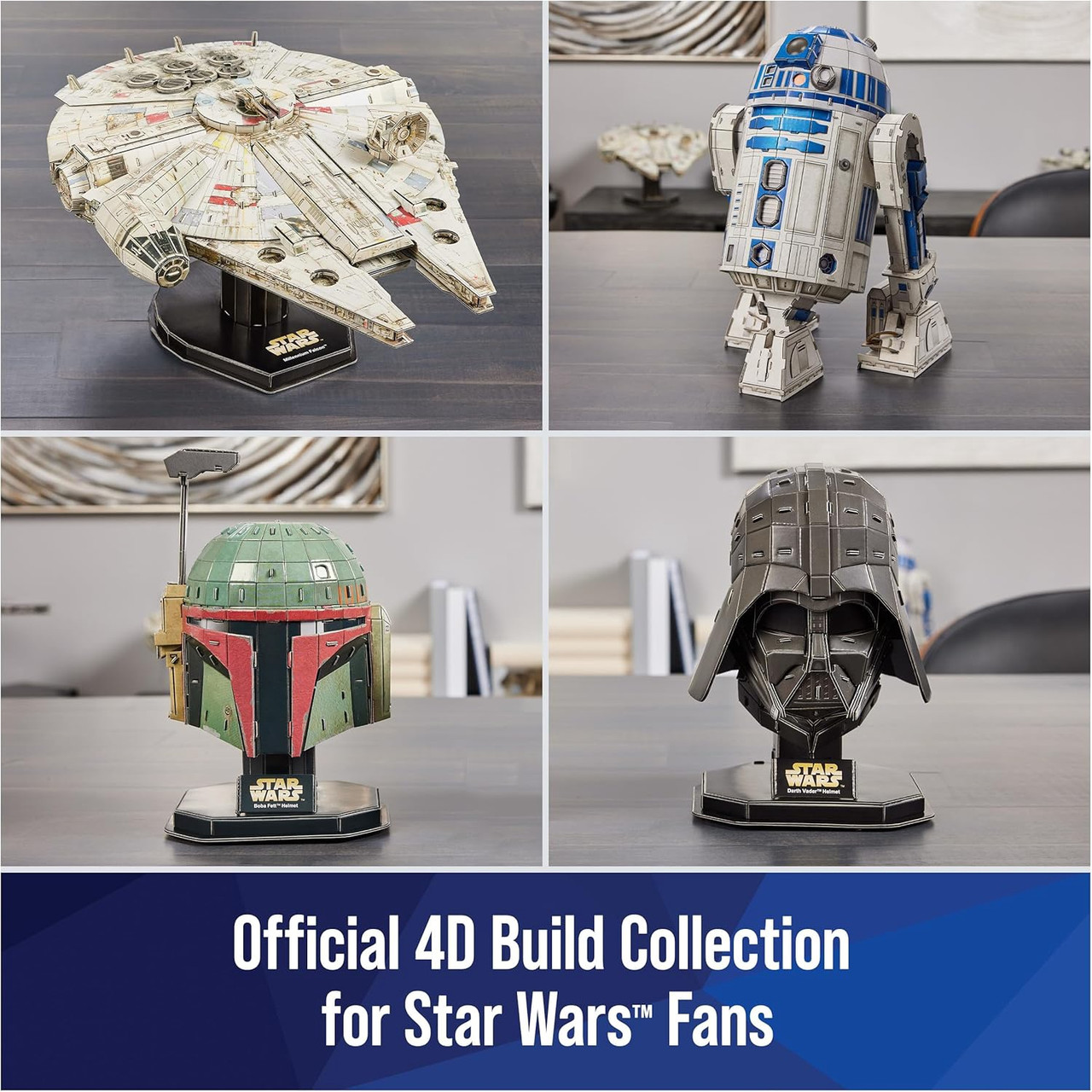 Toy 4D Build Star Wars R2-D2 Cardstock 3D Model Kit - A. Ally & Sons