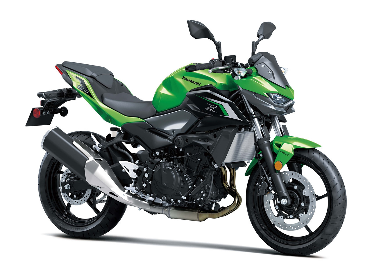 MOTORCYCLE KAWASAKI Z500 ABS NAKED 2024 CANDY LIME GREEN - A. Ally