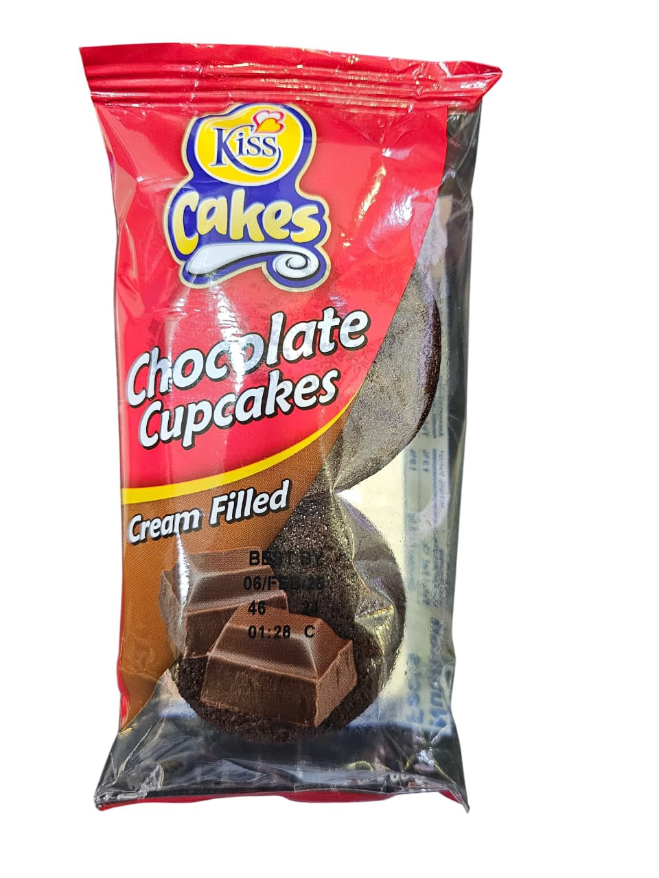 KISS CAKES CHOCOLATE CUPCAKES CREAM FILLED 60g Ally Sons