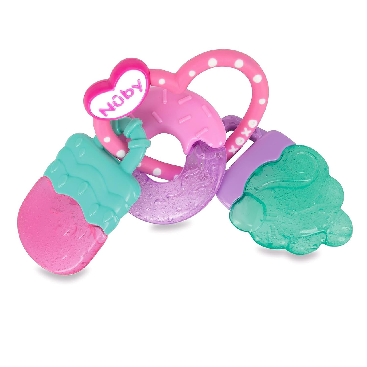 Baby Nuby Ice Gel Teether Keys Blue Pink Ally Sons