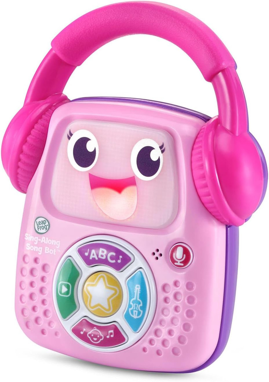 Toy LeapFrog Sing-Along Song Bot Pink Yellow Ally Sons
