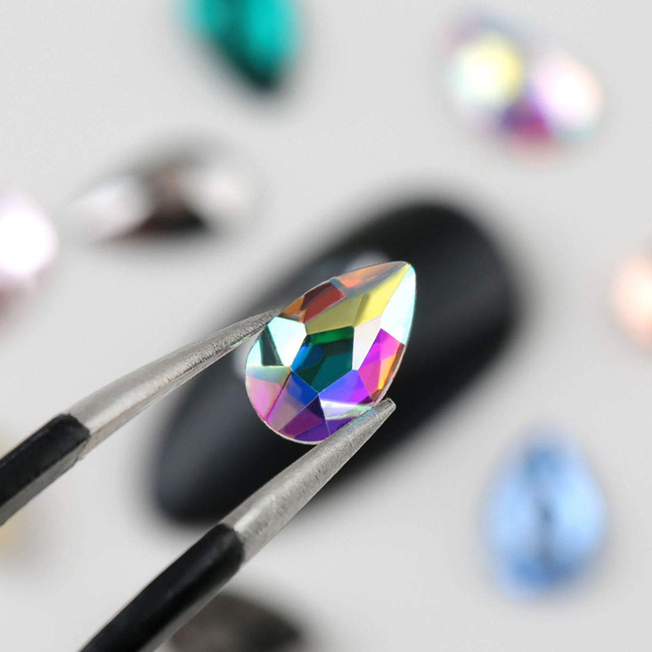 New Glitter 3D Rhinestones Nail Art Colorful Crystal Stones Decor Gems Glass