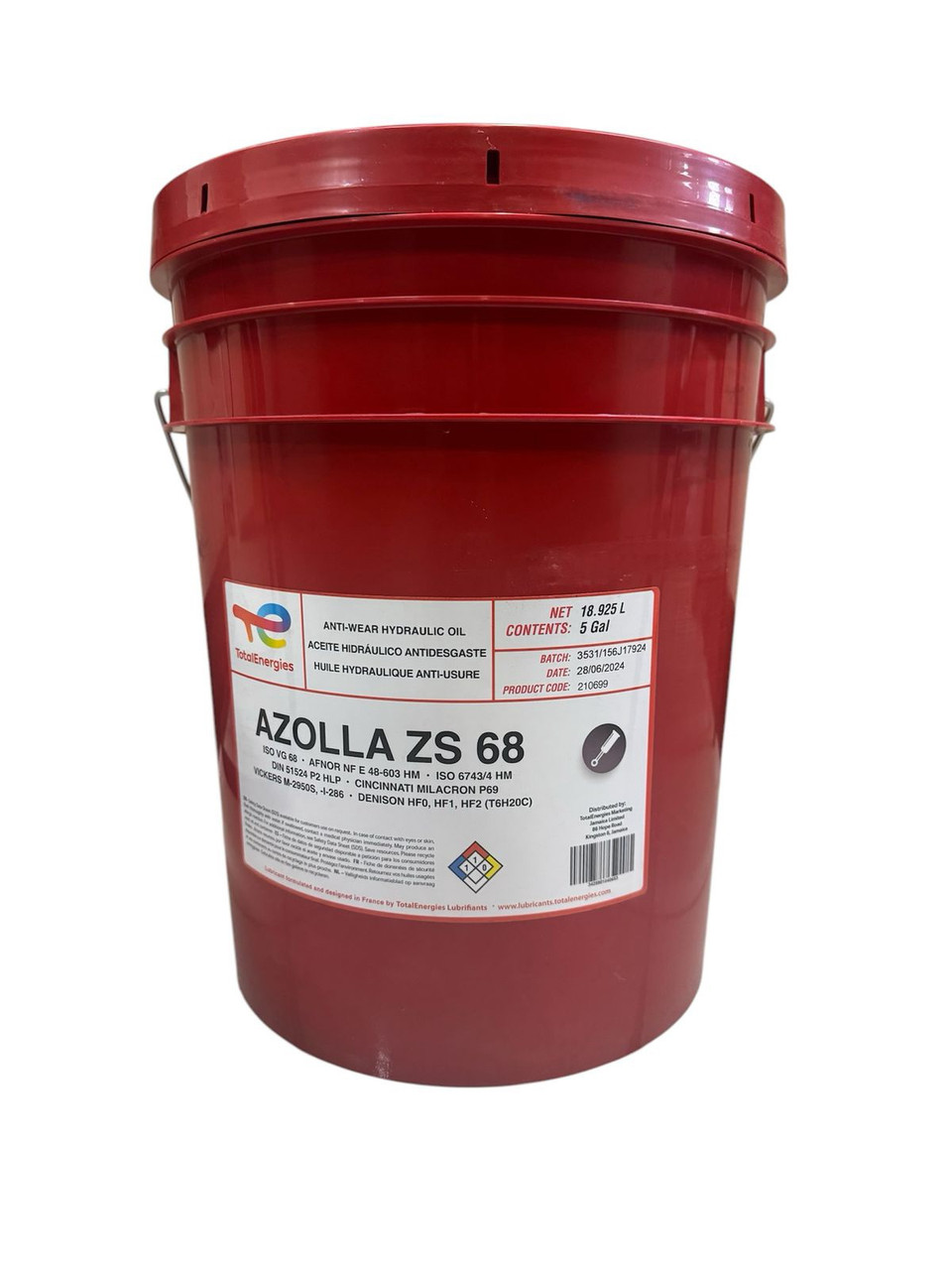 TOTAL ENERGIES HYDRAULIC FLUID AZOLLA ZS 