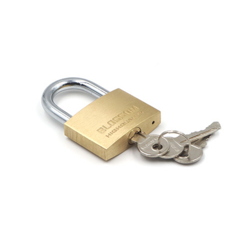 PADLOCK BLOSSOM 20MM BRASS GWP-BC1620 - A. Ally & Sons PADLOCK BLOSSOM 20MM BRASS GWP-BC1620 - A. Ally & Sons