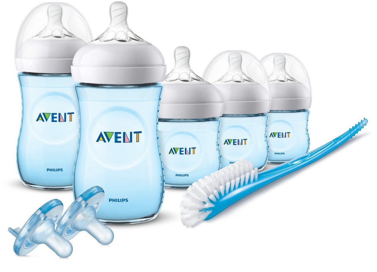 Baby Philips Avent Natural Baby Bottle Blue Gift Set, SCD206/12