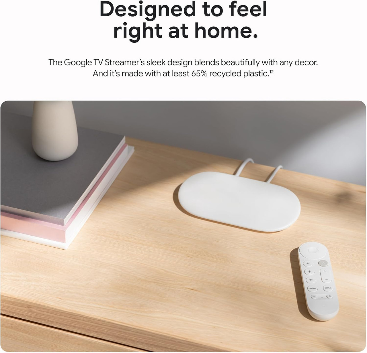 TV MEDIA BOX GOOGLE TV STREAMER 4K CHROMECAST GA05662-US WHITE - A