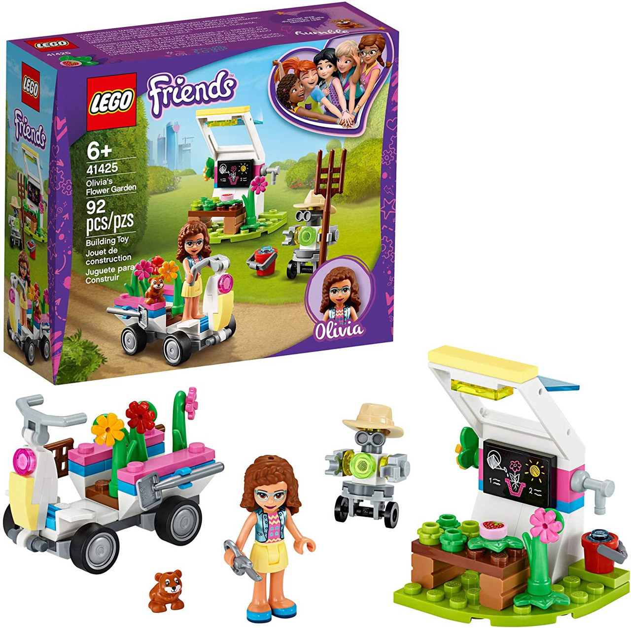 Toy LEGO Friends Olivia's Flower Garden 41425 Building Toy for