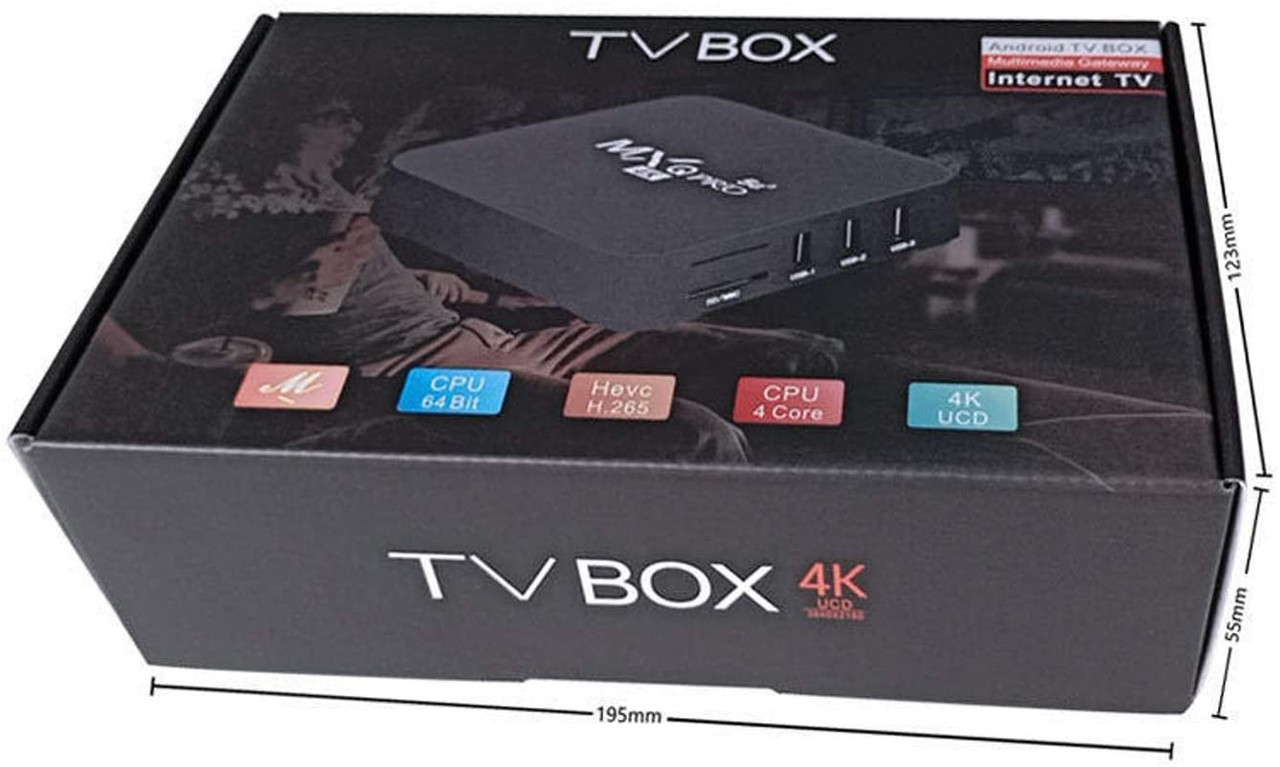 Smart Tv Box 4K Android 7.12 MXQ PRO 1G/8G