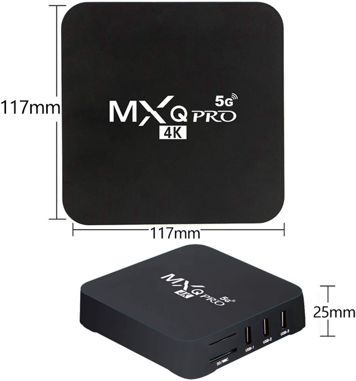 TV BOX ANDROID 10.1 2G+16G MXQ PRO 5G 4K UCD 3840X2160 - A. Ally