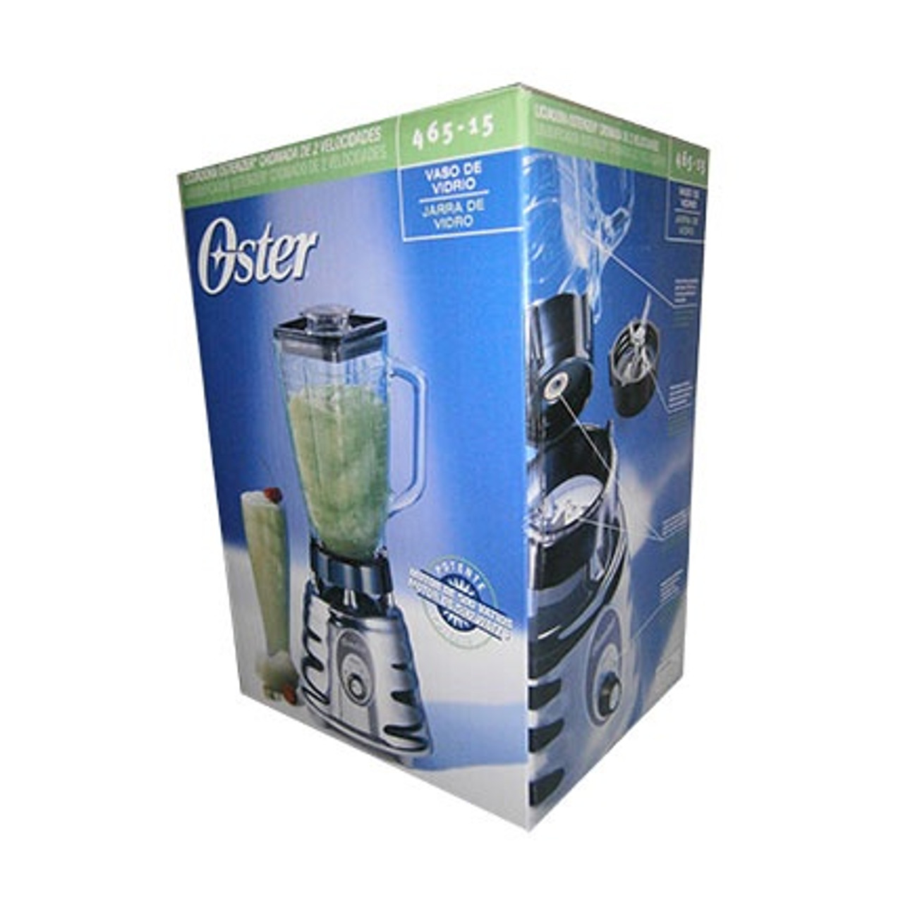 Oster 4655 3-Speed Chrome Retro Blender with 5-Cup Glass Jar, 220-Volt