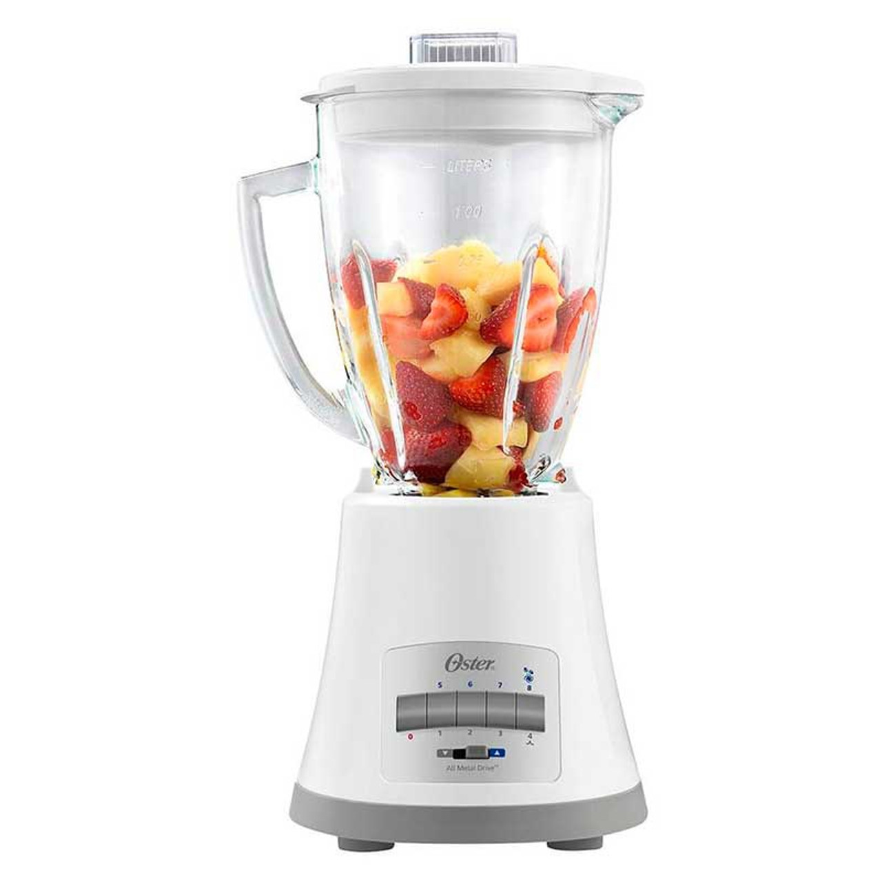 Oster BLSTKAG-WRD-053 White Blender WITH GLASS JAR 550W