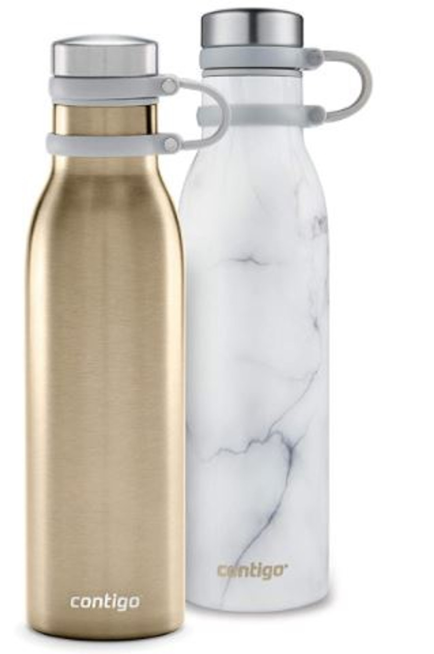 Contigo Autoseal Couture 20oz Vacuum Insulated Stainless Steel Water  Bottle, 2-pack