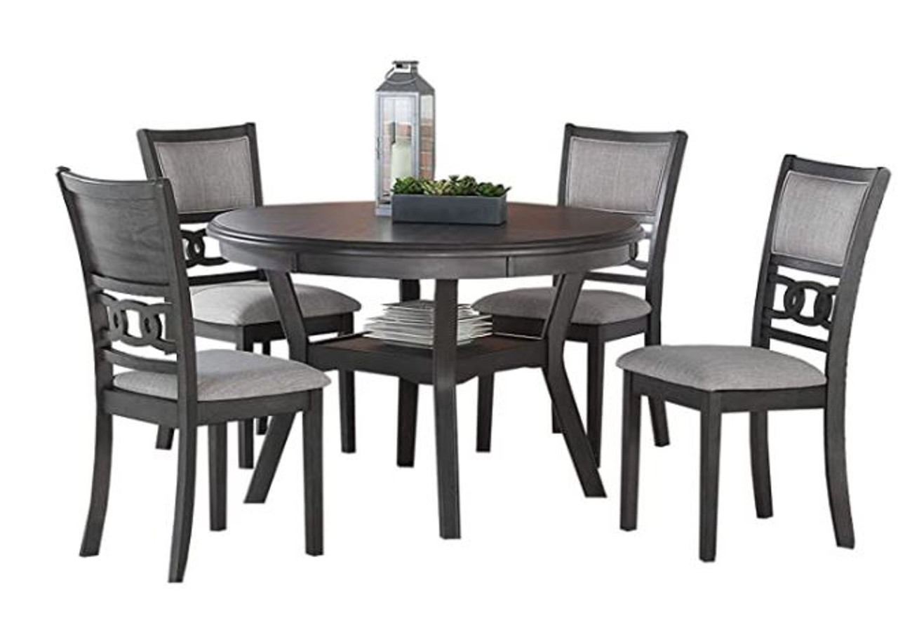 Dining Set Nfc Gia Round 5pc Gray A Ally Sons