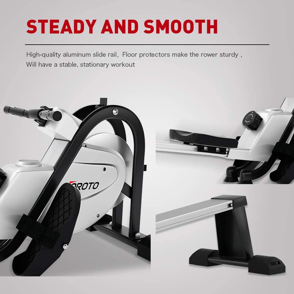 Rowing Machine JOROTO MR35 Magnetic Rowing with LCD Display 300lbs