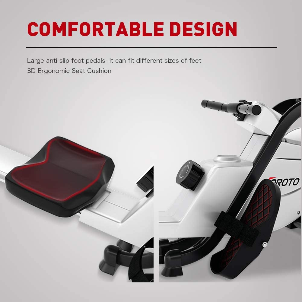 Rowing Machine JOROTO MR35 Magnetic Rowing with LCD Display 300lbs