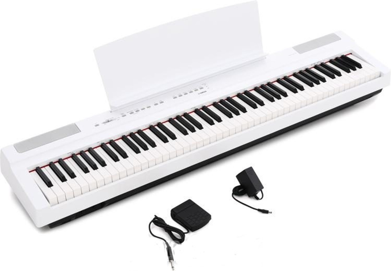 KEY BOARD YAMAHA P-125WH 88 KEY DIGITAL PIANO WHITE - A. Ally & Sons