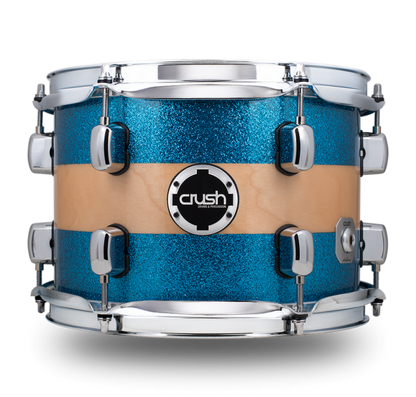 DRUM SET CRUSH SBR304615 SUBLIME BIRCH HG SPARKLE BLUE WITH NATURAL STRIP DRUM SET CRUSH SBR304615 SUBLIME BIRCH HG SPARKLE BLUE WITH NATURAL STRIP