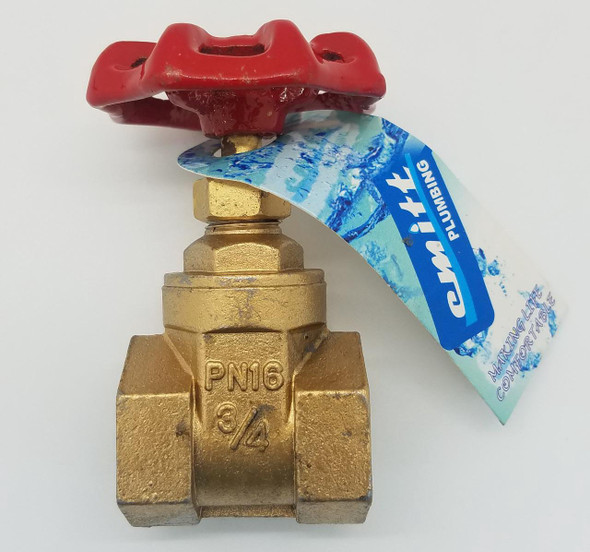 GATE VALVE 3/4" BRASS PN16 CMITT T.T GATE VALVE 3/4" BRASS PN16 CMITT T.T