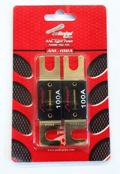 FUSE AUTO ANL-100A GOLD FLAT 100A AUDIO PIPE 2PCS PACK