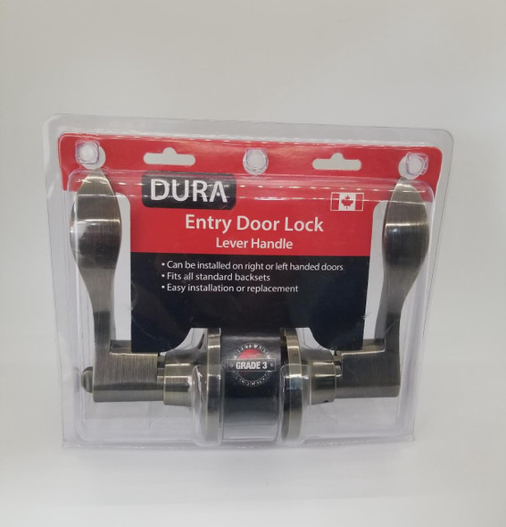LOCK DURA ENTRY LEVER CURVE AB #1860ET-ABVP
