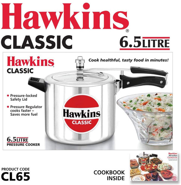 PRESSURE COOKER HAWKINS CLASSIC CL65 6.5LT PRESSURE COOKER HAWKINS CLASSIC CL65 6.5LT