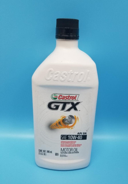 OIL CASTROL GTX SAE 10W40 1 QTS.
