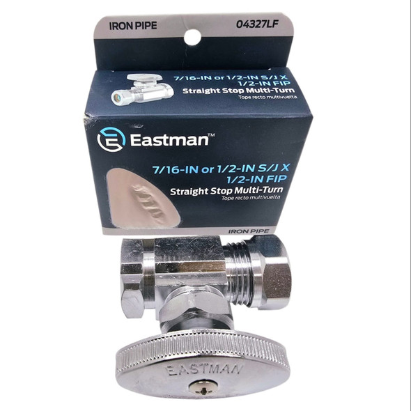 STRAIGHT VALVE EASTMAN 1/2" X 1/2" 04327LF