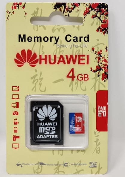 COMPUTER SD MICRO CARD 4GB WITH 1ADPTOR HUAWEI