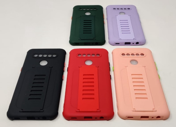 PHONE CASE FOR LG K61 SILICONE WITH HAND STRAP