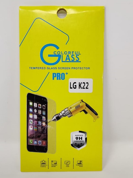 PHONE SCREEN PROTECTOR FOR LG K22 TEMPERED GLASS PRO+ COLORFUL GLASS
