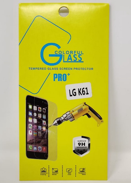 PHONE SCREEN PROTECTOR FOR LG K61 TEMPERED GLASS PRO+ COLORFUL GLASS