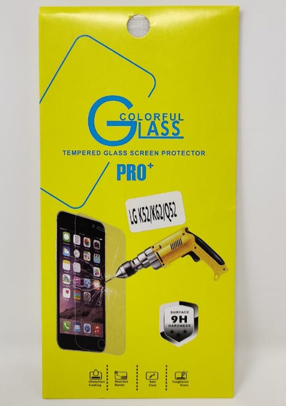 PHONE SCREEN PROTECTOR FOR LG K52 / K62 / Q52 TEMPERED GLASS PRO+ COLORFUL GLASS