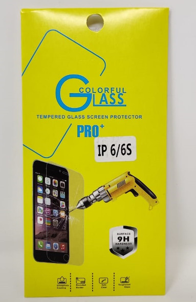 PHONE SCREEN PROTECTOR FOR IPHONE 6 / 6S TEMPERED GLASS PRO+ COLORFUL GLASS