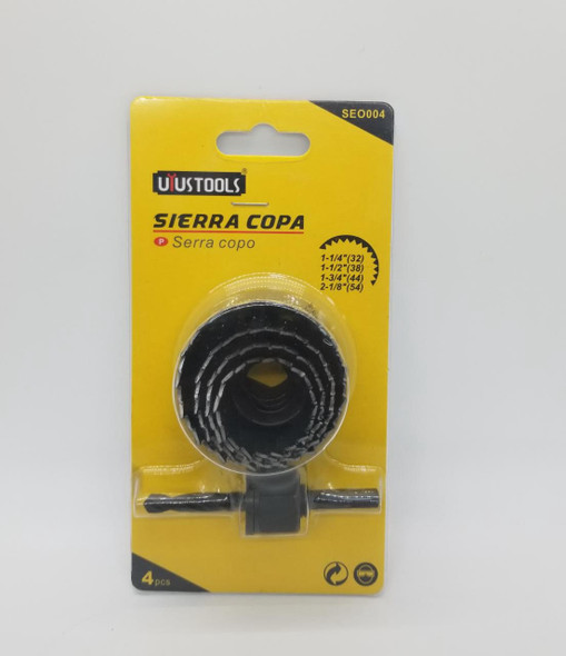 HOLE SAW SET 4PCS USTOOLS SEO004