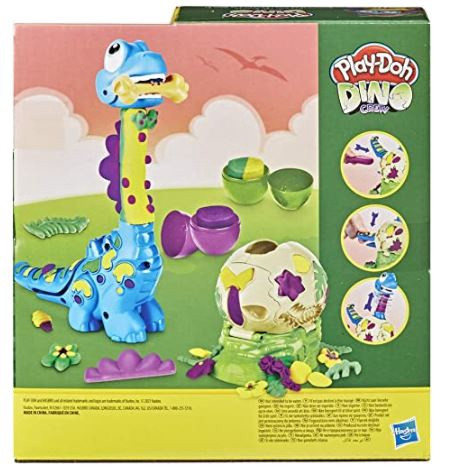 Toy Play-Doh Dino Crew Growin' Tall Bronto Dinosaur 2 Eggs Non-Toxic